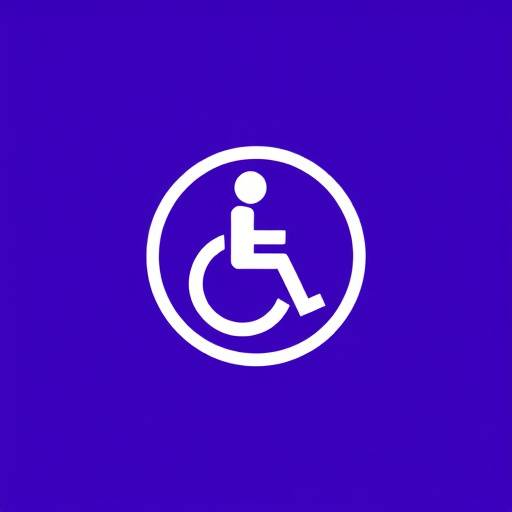 Icône d'accessibilité représentant une personne dans un cercle.