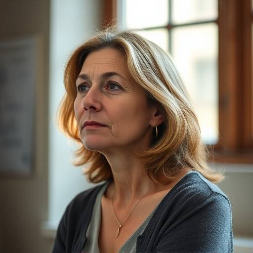 Portrait de Marie-Claire Lefèvre, professeure d'expression corporelle et mouvement.