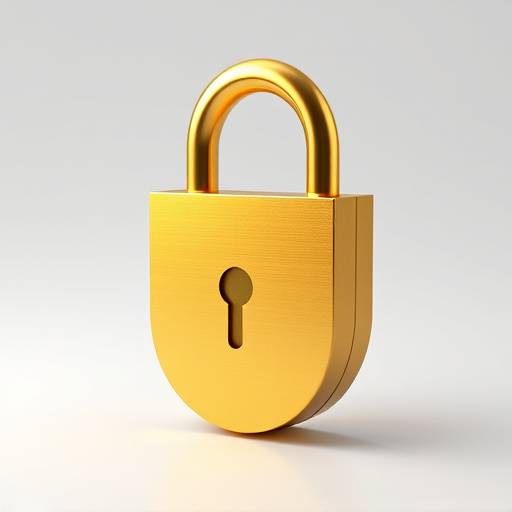 Un cadenas doré symbolisant la sécurité des données.